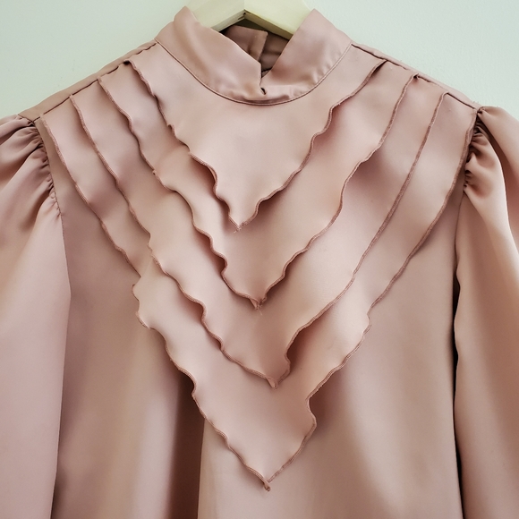 Vintage Kanga Satin Blouse - Picture 3 of 8